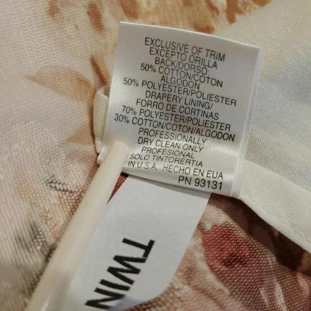Croscill Cotswold Cinnamon Floral Damask Bed Skirt 13